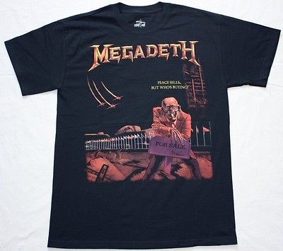   PEACE SELLS BUT WHOS BUYING1986 DAVE MUSTAINE NEW BLACK T SHIRT