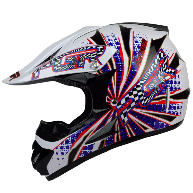   X25 VORTEX WHITE RED MX Off Road Dirt Bike Buggy X game Helmet