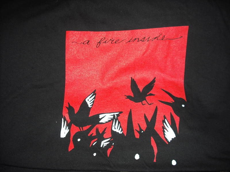 AFI A FIRE INSIDE Birds T Shirt **NEW music concert tour band XL