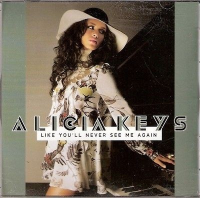 ALICIA KEYS Like Youll Never See Me Again 2007 cd single promo vg