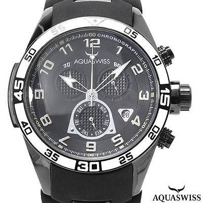 Brand New AQUASWISS TRAX Swiss Movement Stainless Steel Mens 