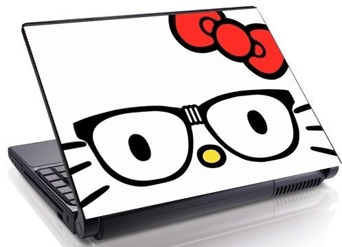   Nerd Face Laptop Skin decal 15.4 17 19 Mini Netbook Macbook 18