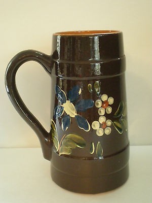 VINTAGE EAST GERMAN DECORATIVE BEER STEIN / VEB GRAFENRODA KERAMIK