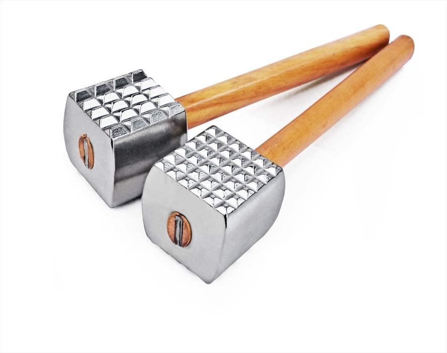 pc Aluminum Meat Tenderizer / Mallet / Hammer Wood Handle