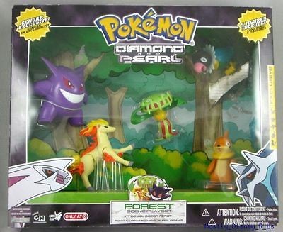 NEW Pokemon Diamond Pearl Forest Scene 5 Figure SET