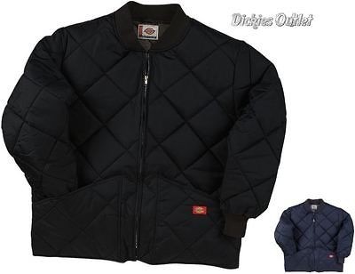 New Dickies Diamond Quilted Nylon Work Jacket Front Zip 61242