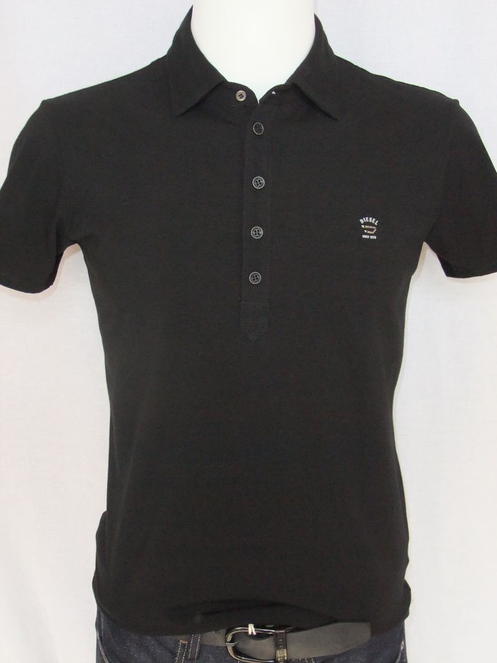 Diesel Polo T Shirt Alnilamy Black (900) Mens Designer Branded 