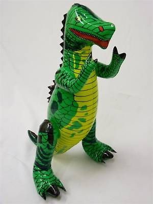 KIDS 21 INFLATABLE BLOW UP T REX DINOSAUR PARTY BAG PRESENT TOY 