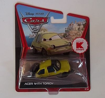 DISNEY PIXAR CARS 2   ACER WITH TORCH   PACER LEMON   KMART EXCLUSIVE 