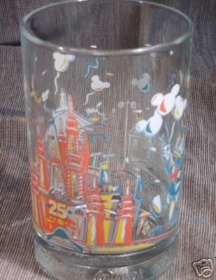 disney world 25th anniversary glass in Mugs, Glasses