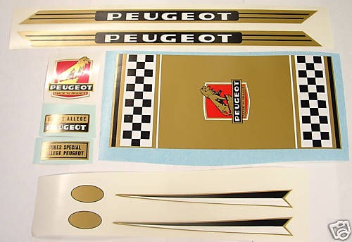 Peugeot complete set of decals vintage PX50 randonneur