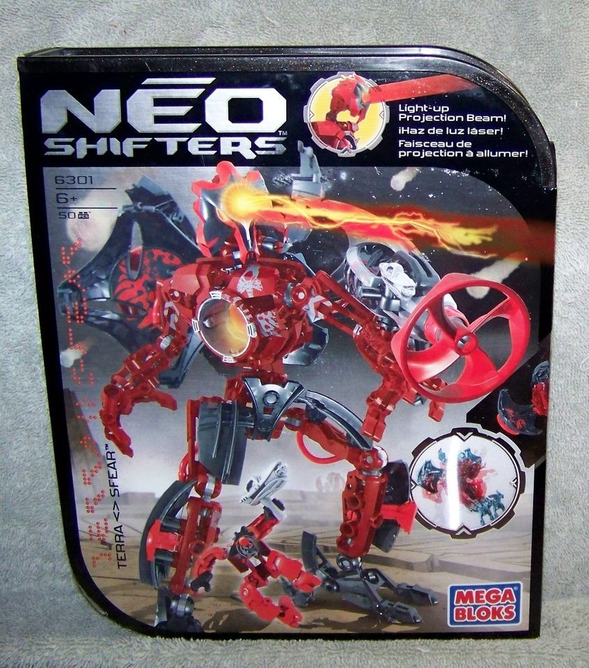 NEW MEGA BLOKS NEO SHIFTERS 2007 TERRA SFEAR TEK SET #6301