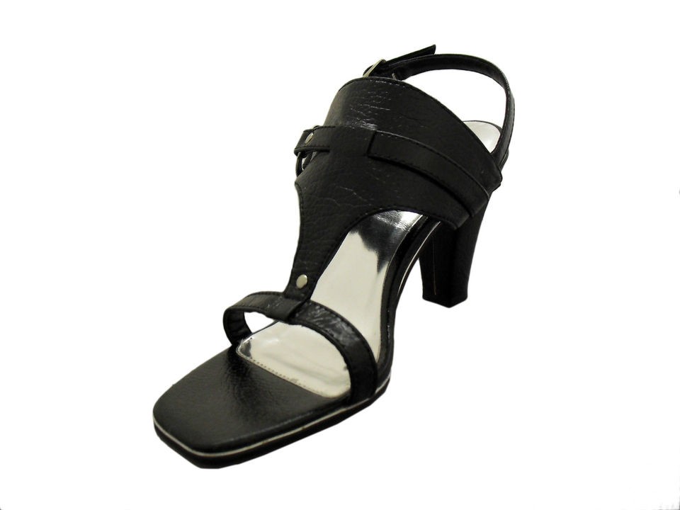 PIERRE DUMAS PAULINE BLACK SLINGBACK SANDAL