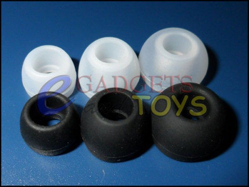   Large Replacement 9MM In Ear Buds Tips Covers Gels Cushions Pads