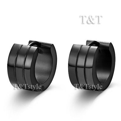 stainless steel earrings in Mens Jewelry