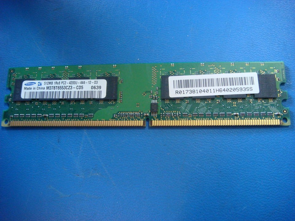 Samsung 512MB DDR2, 533 MHz, 240 pin Non ECC, M378T6553CZ3 CD5 *R435