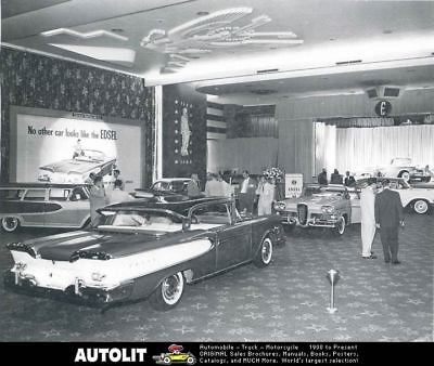 1958 Edsel At Detroit Auto Show Factory Photo