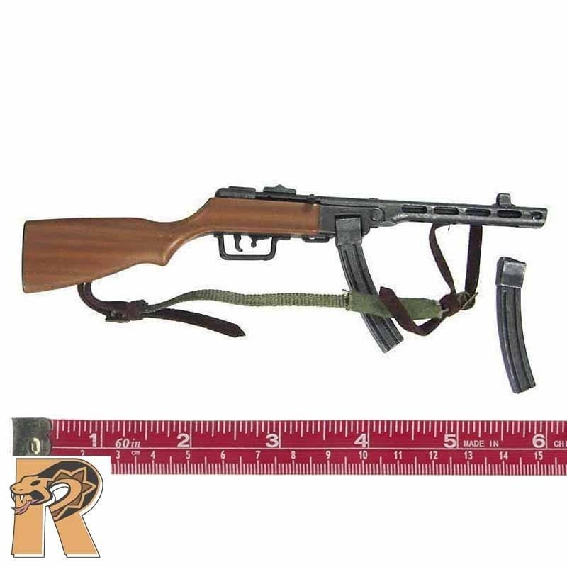 Edvard Borsheim   PPSH Machine Gun w/ 2 Mags   1/6 Scale   Dragon 