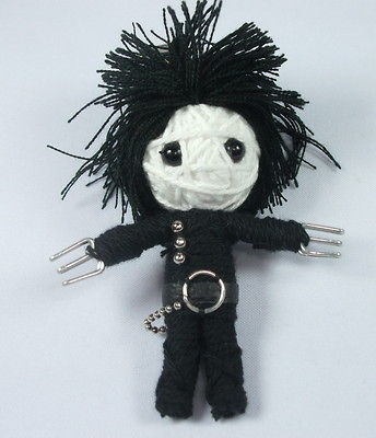 EDWARD SCISSORHANDS MOVIE STRING VOODOO DOLL KEYCHAIN CHILDS KIDS 