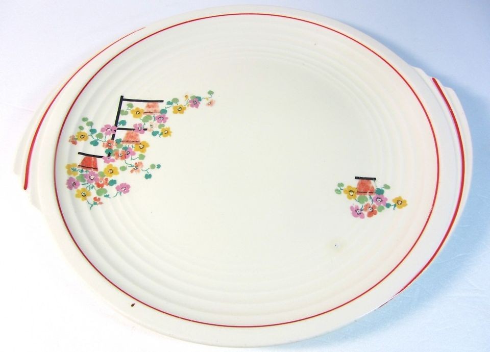 Vintage Edwin M Knowles China Co Platter Penthouse Pattern