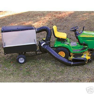 LAWN VACUUM & WAGON Combo 30 Cu Ft 500 Lb Cap   5.5 Hp