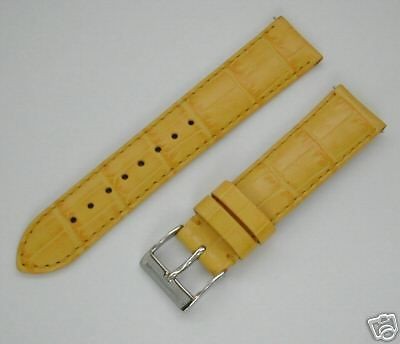 18mm YELLOW WATCH BAND,STRAP FITS ELINI,MICHELE,​INVICTA WITH QUICK 