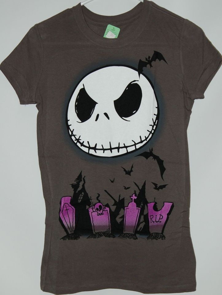 Nightmare Before Christmas Jack Skellington floating skull juniors T 