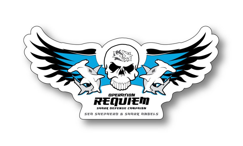 Sea Shepherd Shark Sticker   Operation Requiem   Shark Angels   Whale 