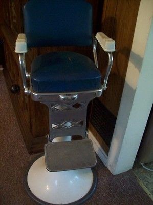 Vintage Childs Barber Chair Removable Horse Head Rare Unique 