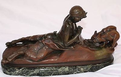   19C French F.Barbedienne Fondeur Bronze by Emmanuel Fremiet