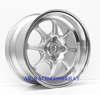 15x8 Enkei J speed 4x100 +25 Silver Civic Integra CRX