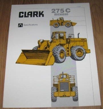 Clark Michigan 275C Loader Specifications Brochure