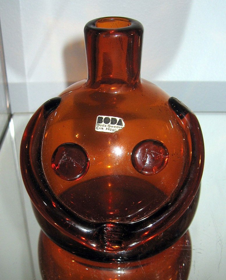 Mid Century Modern ERIK HOGLUND Boda People Decanter