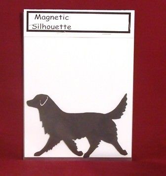 Toller Nova Scotia Duck Tolling Retriever Dog Breed Silhouette Magnet