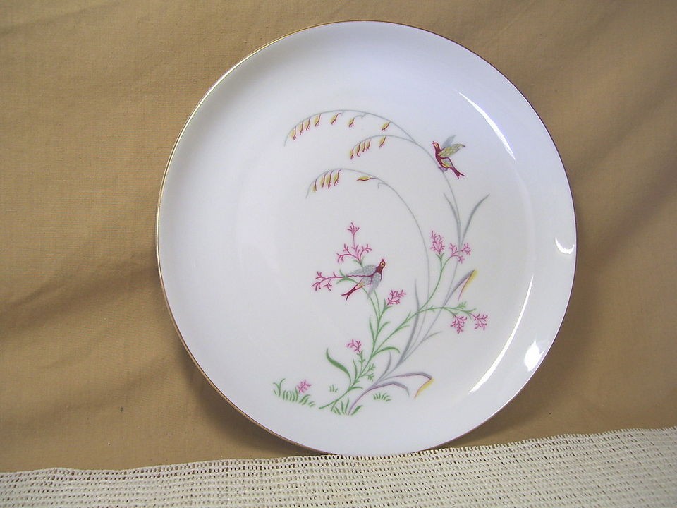 Eschenbach China Pattern W1460 Birds Tree Flowers Salad Plate