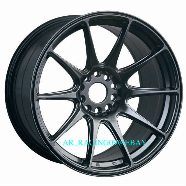 18 XXR 527 18x8.75 +20 Chromium black EVO 8 9 X STI TL RSX WRX TC 