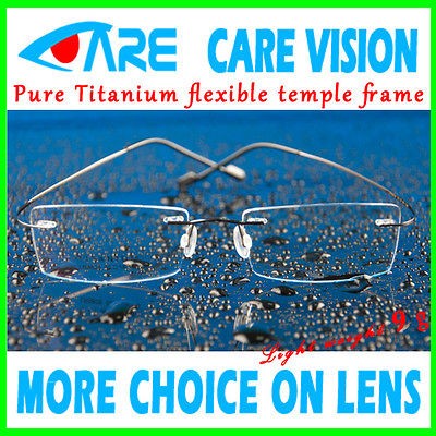 titanium rimless frames in Eyeglass Frames