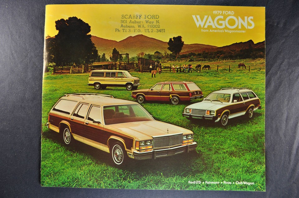   Station Wagons Sales Brochure LTD Fairmont Pinto Club Wagon Near Mint