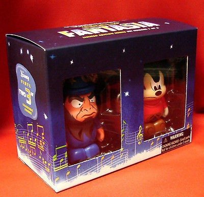 Disney Parks3Vinylma​tion Fantasia Series #1 Sorcerer Mickey&Yensid 