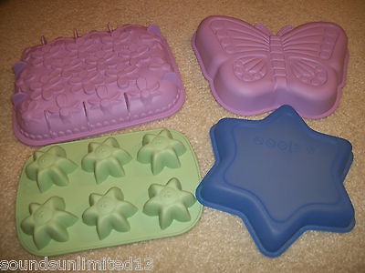   BAKING MOLD BUTTERFLY,STAR,HEART,FLOWER,CAKE,JELLO PAN CRAFT,SOAP,WAX