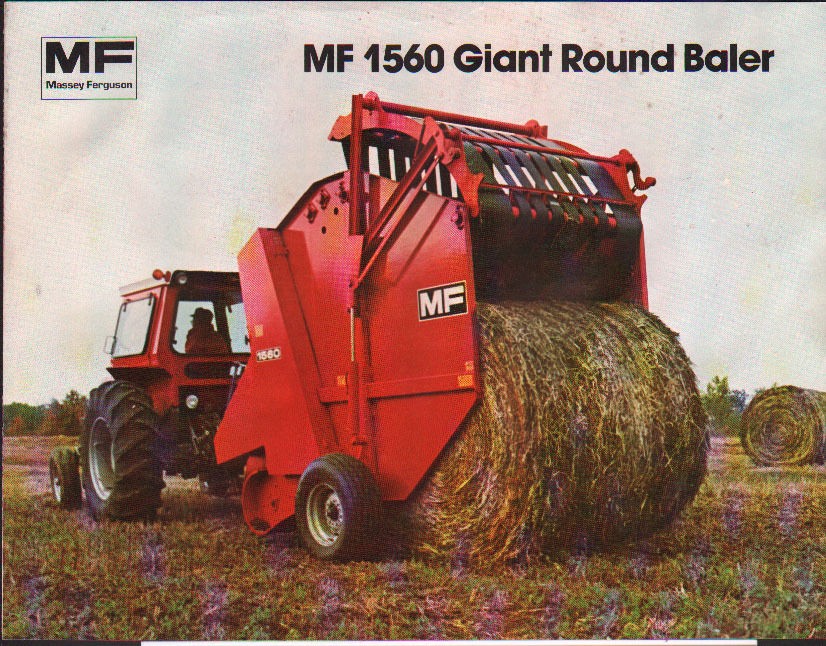 Massey Ferguson 1560 Giant Round Baler Brochure Leaflet