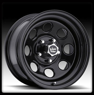   VISION 85 SOFT 8 BLACK 5X139.7 5X5.5 DURANGO WHEELS RIMS 16 INCH  12