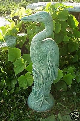 Concrete mold  Standing Egret rubber / fiberglass