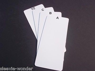 CD   DIVIDER CARDS   w/ ALPHABET   LONGBOX / BLISTER PACK bin dividers 