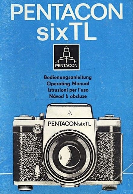 PENTACON SIX TL INSTRUCTIONS MANUAL FREE SHIP