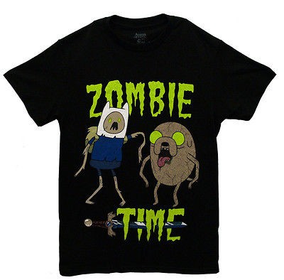 Adventure Time Zombie Finn And Jake Cartoon Adult T Shirt Tee