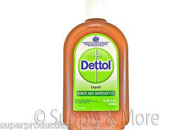 Dettol Topical First Aid Antiseptic Disinfectant 16.9 oz 500ml Tattoo 