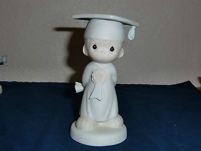 Precious Moments Figurine   God Bless You Graduate, 1986, Enesco 