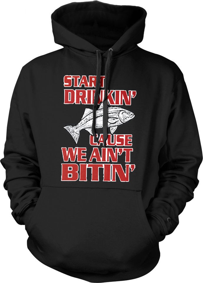   Cause We Aint Bitin Fishing Hat Hoodie SweatshirtFish Funny Tees