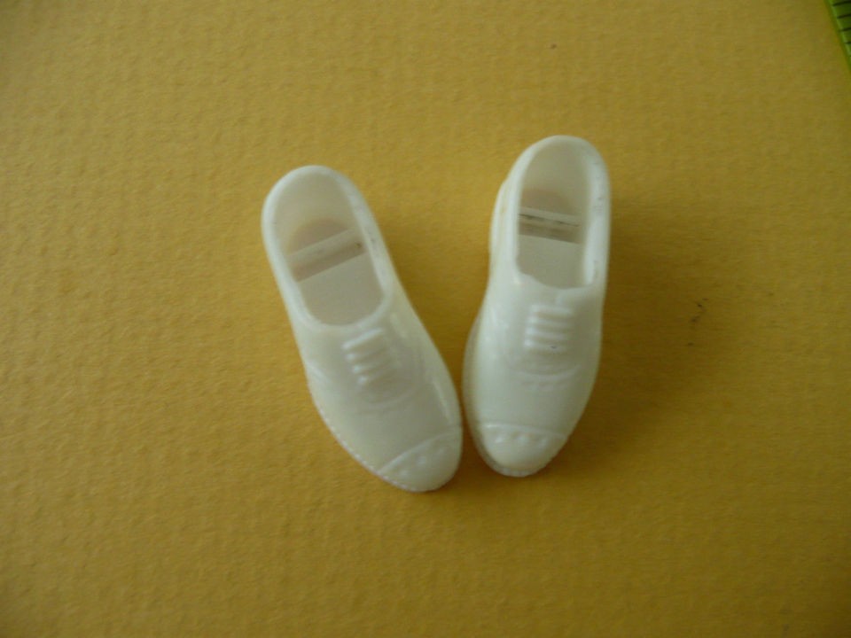 12scale mans WHITE plastic business shoes fit Heidi Ott 5.5   6 